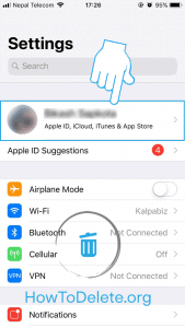 iOS settings