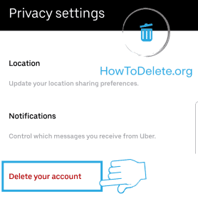 Uber account delete mobile delete your account