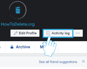 facebook activity log to delete all facebook post