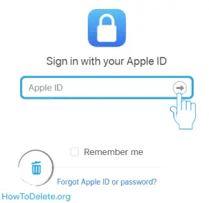 delete apple id 