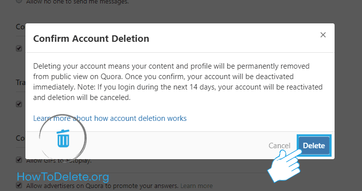 icq account delete