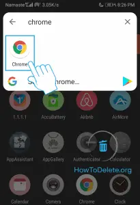 open Chrome app