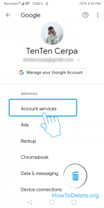 tap on account services