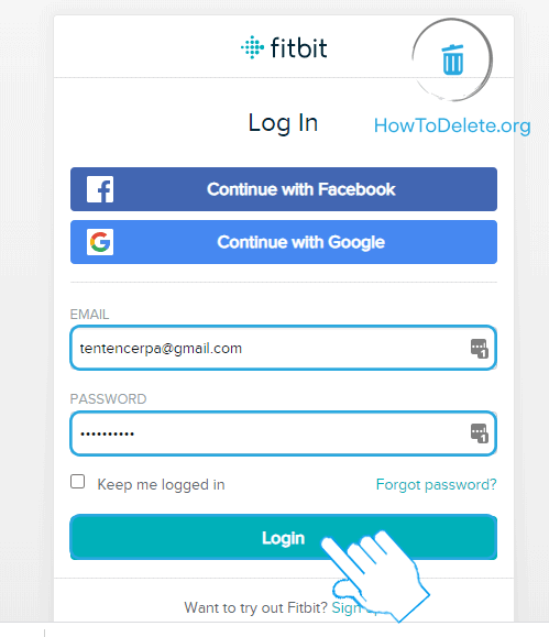 fitbit web login