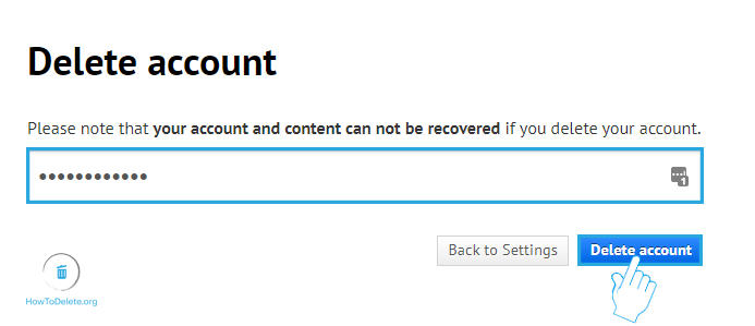 Confirm Account Deletion