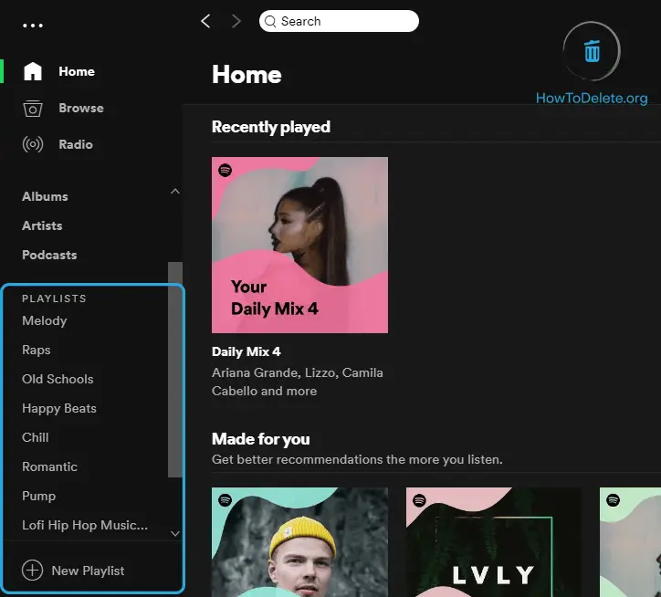 how to delete spotify account on mac