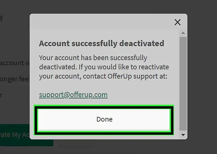 How to delete your Offerup account?